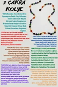 GÜMÜŞTEL EL SANATLARI Doğal Taş 7 Çakra Tasarım Kolye Akik Sitrin Kaplan Gözü Aventurin Lapis Ametist Kuvars 6mm - 1