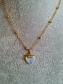 GÜMÜŞTEL EL SANATLARI Sertifikalı Opal Doğal Taş Kalp Tasarım Kolye Özel Tasarım Zincir Hediyeli Aaa Kalite thumbnail 3