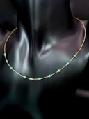 GÜMÜŞTEL EL SANATLARI Sertifikalı Doğal Turkuaz Taşı Tasarım Kolye Aaa Kalite El Yapımı thumbnail 1