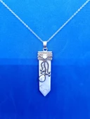 GÜMÜŞTEL EL SANATLARI Sertifikalı Havlit Doğal Taş Tasarım Kolye thumbnail 3