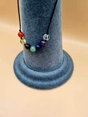 GÜMÜŞTEL EL SANATLARI Sertifikalı Doğal 7 Çakra Tasarım Kolye thumbnail 3