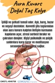 GÜMÜŞTEL EL SANATLARI Sertifikalı Aura Kuvars Özel Model Kolye Tasarım Aaa Kalite thumbnail 5