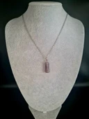 GÜMÜŞTEL EL SANATLARI Sertifikalı Ametist Doğal Taş Kolye Özel Kesim thumbnail 5