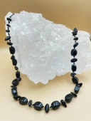 GÜMÜŞTEL EL SANATLARI Sertifikalı Akik Doğal Taş Tasarım Kolye thumbnail 3