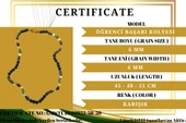 GÜMÜŞTEL EL SANATLARI Sertifikalı Öğrenci Başarı Kolyesi Oniks,Hematit,Unakit, Kristal Kuvars,Akik,Kalsit,Aventurin,Havlit - 3