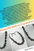 GÜMÜŞTEL EL SANATLARI Sertifikalı Hematit Doğal Taş Tasarım Kolye - 1