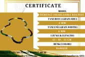 GÜMÜŞTEL EL SANATLARI Sertifikalı Öğrenci Odaklanma Kolyesi Oniks,Hematit,Unakit,Kuvars,Akik,Kalsit,Aventurin,Havlit thumbnail 3
