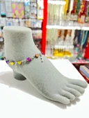 GÜMÜŞTEL EL SANATLARI Sertifikalı Hematit Doğal Taş Bileklik & Halhal Özel Tasarım thumbnail 1