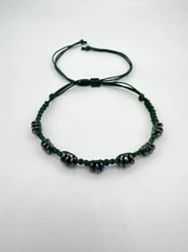 GÜMÜŞTEL EL SANATLARI Sertifikalı Hematit Doğal Taş Tasarım Bileklik Aaa Kalite Hafıza Konsantrasyon Kıvrak Zeka - 3