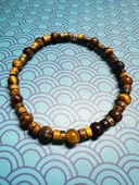 GÜMÜŞTEL EL SANATLARI Sertifikalı Kaplan Gözü Taşı Bileklik Orijinal AAA Kalite Sürpriz Hediyeli thumbnail 1