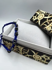 GÜMÜŞTEL EL SANATLARI Sertifikalı Hematit Doğal Taş Tasarım Bileklik Aaa Kalite Hafıza Konsantrasyon Kıvrak Zeka thumbnail 2