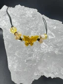 GÜMÜŞTEL EL SANATLARI Sertifikalı Sitrin Doğal Taş Tasarım El Yapımı Bileklik thumbnail 2