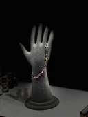 GÜMÜŞTEL EL SANATLARI Sertifikalı Hematit Doğal Taş Bileklik & Halhal Özel Tasarım thumbnail 6