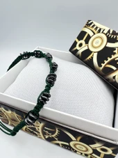 GÜMÜŞTEL EL SANATLARI Sertifikalı Hematit Doğal Taş Tasarım Bileklik Aaa Kalite Hafıza Konsantrasyon Kıvrak Zeka - 2