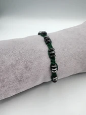 GÜMÜŞTEL EL SANATLARI Sertifikalı Hematit Doğal Taş Tasarım Bileklik Aaa Kalite Hafıza Konsantrasyon Kıvrak Zeka - 5