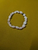 GÜMÜŞTEL EL SANATLARI Sertifikalı Pembe Kuvars Doğal Taş Şekilsiz Tımbıl Bileklik AAA Kalite Sürpriz Hediyeli thumbnail 1