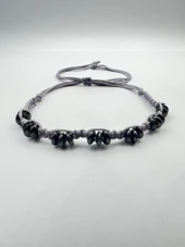 GÜMÜŞTEL EL SANATLARI Sertifikalı Hematit Doğal Taş Tasarım Bileklik Aaa Kalite Hafıza Konsantrasyon Kıvrak Zeka thumbnail 4