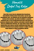 GÜMÜŞTEL EL SANATLARI Sertifikalı Hematit Doğal Taş Tasarım Bileklik Aaa Kalite Hafıza Konsantrasyon Kıvrak Zeka thumbnail 1