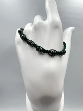 GÜMÜŞTEL EL SANATLARI Sertifikalı Hematit Doğal Taş Tasarım Bileklik Aaa Kalite Hafıza Konsantrasyon Kıvrak Zeka - 4