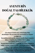 GÜMÜŞTEL EL SANATLARI Sertifikalı Aventurin Doğal Taş Şekilsiz Tımbıl Bileklik AAA Kalite Sürpriz - 1