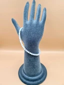 GÜMÜŞTEL EL SANATLARI Sertifikalı Doğal Aytaşı (ZAYIFLAMA TAŞI) Bileklik 4 Mm Ince Özel Kesim thumbnail 2