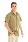Rahat Kesim Kısa Kollu Erkek Gömlek - 3