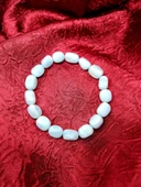 GÜMÜŞTEL EL SANATLARI Sertifikalı Doğal Taş Akuamarin Taşı Bileklik thumbnail 2