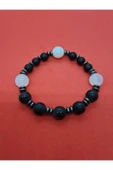 GÜMÜŞTEL EL SANATLARI Sertifikalı Opal, Obsidyen, Hematit, Oniks Doğal Taş Bileklik Tasarım - 1