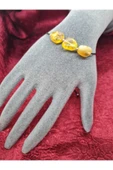 GÜMÜŞTEL EL SANATLARI Sertifikalı Doğal Ham Damla Kehribar Bileklik thumbnail 1