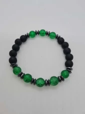 GÜMÜŞTEL EL SANATLARI Sertifikalı Necef, Hematit, Oniks Doğal Taş Bileklik Tasarım thumbnail 2