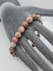 GÜMÜŞTEL EL SANATLARI Sertifikalı Jasper Doğal Taş Bileklik thumbnail 2