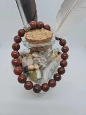 GÜMÜŞTEL EL SANATLARI Sertifikalı Jasper Doğal Taş Bileklik 8mm - 3