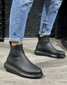 Knack Yüksek Taban Ayakkabı 111 Siyah (Siyah Taban) thumbnail 2