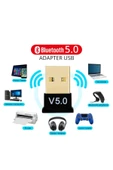 Usb Bluetooth 5.0 Adaptörü Verici Alıcı Ses Bluetooth Dongle Kablosuz Usb Adaptörü - 1