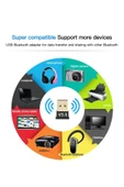Usb Bluetooth 5.0 Adaptörü Verici Alıcı Ses Bluetooth Dongle Kablosuz Usb Adaptörü - 2
