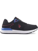 U.S.POLO ASSN.MARTIN 4FX SİYAH KIRMIZI COMFORT CASUAL SPOR AYAKKABI - 1