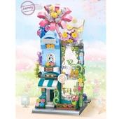 Keeppley City Corner K28016 Flower House Çiçek Evi Yapı Blokları Oyuncak Seti - 3