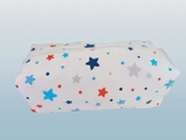 Yıldız Desen Pamuklu Kumaş Makyaj Çantası 27 x 12 x 8 cmSYG-YLDZ01 thumbnail 1