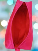 Pembe Saten Kumaş Makyaj Çantası SYG-PMB01 thumbnail 3