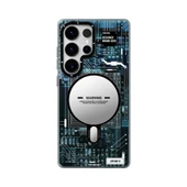 Galaxy S25 Ultra Kılıf M-safe Şarj Özellikli YoungKit Technology Serisi Kapak - 1