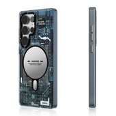 Galaxy S25 Ultra Kılıf M-safe Şarj Özellikli YoungKit Technology Serisi Kapak - 3