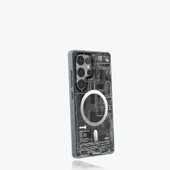 Galaxy S25 Ultra Kılıf M-safe Şarj Özellikli YoungKit Technology Serisi Kapak - 12