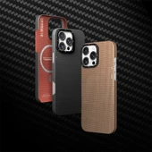 Apple iPhone 16 Pro Max Kılıf M-safe Şarj Özellikli Aramid Fiber Youngkit 1500D Kevlar Extreme Wing Serisi Kapak thumbnail 5