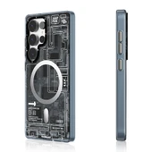 Galaxy S25 Ultra Kılıf M-safe Şarj Özellikli YoungKit Technology Serisi Kapak - 4