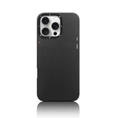 Apple iPhone 16 Pro Kılıf M-safe Şarj Özellikli Aramid Fiber Youngkit 1500D Kevlar Extreme Wing Serisi Kapak thumbnail 1