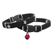 Markapet Kadife Kedi Boyun Tasması Yıldızlı 20-32 cm Siyah - 1