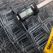 2.00mm Kalınlık 7x7 Göz (1,5mt -10mt ) Galvanizli Helezon Bahçe Çit Tel Örgü - 2