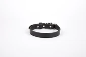 Doggie Deri El Yapımı Köpek Boyun Tasması 1,5x20-26 cm Siyah - 1