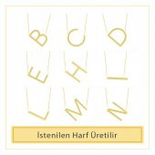 14K Altın Harf Kolye thumbnail 3