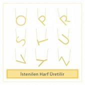 14K Altın Harf Kolye thumbnail 4